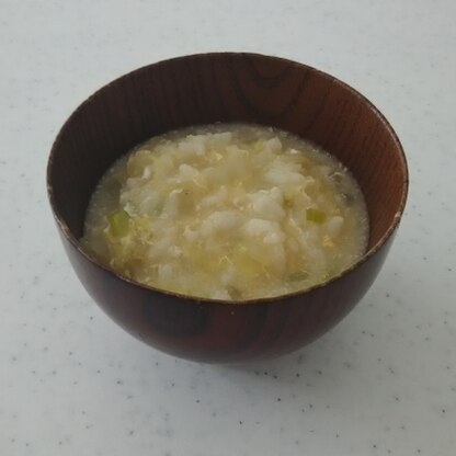 子供が風邪をひき食欲がないので、お腹に優しいおじやを作ってみました。美味しいと言って食べてくれました。